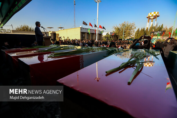 مراسم استقبال از شهدای گمنام دفاع مقدس در یزد