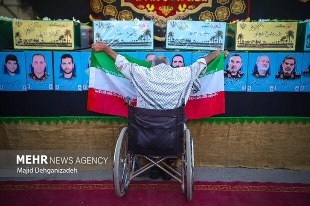 مراسم استقبال از شهدای گمنام دفاع مقدس در یزد