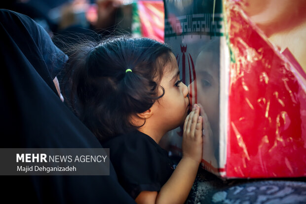 مراسم استقبال از شهدای گمنام دفاع مقدس در یزد