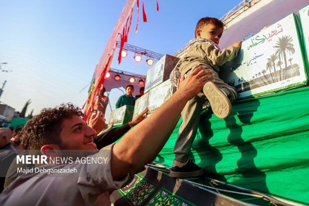 مراسم استقبال از شهدای گمنام دفاع مقدس در یزد