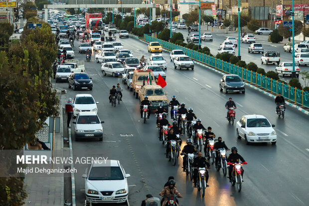 مراسم استقبال از شهدای گمنام دفاع مقدس در یزد