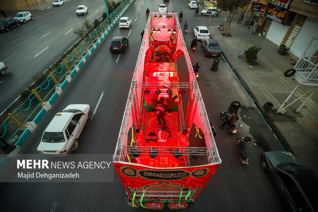 مراسم استقبال از شهدای گمنام دفاع مقدس در یزد