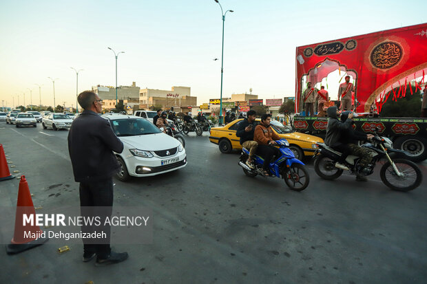 مراسم استقبال از شهدای گمنام دفاع مقدس در یزد