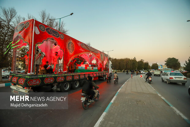 مراسم استقبال از شهدای گمنام دفاع مقدس در یزد