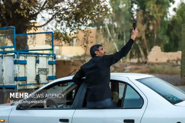 مراسم استقبال از شهدای گمنام دفاع مقدس در یزد