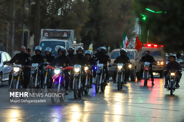 مراسم استقبال از شهدای گمنام دفاع مقدس در یزد