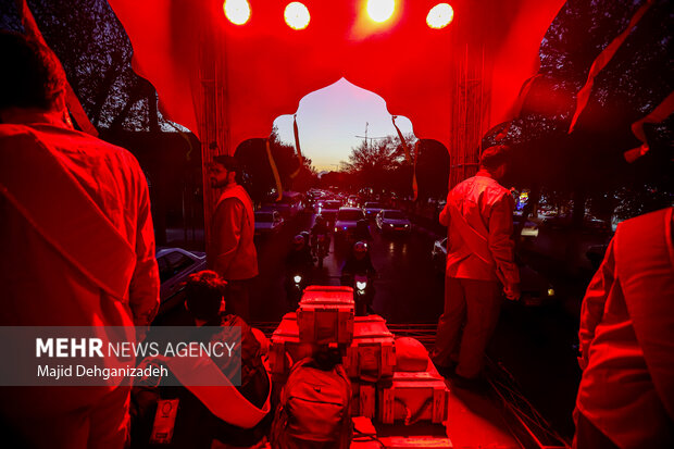 مراسم استقبال از شهدای گمنام دفاع مقدس در یزد