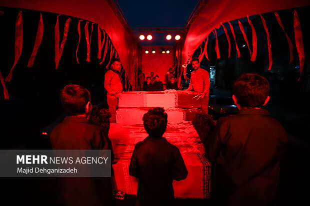 مراسم استقبال از شهدای گمنام دفاع مقدس در یزد