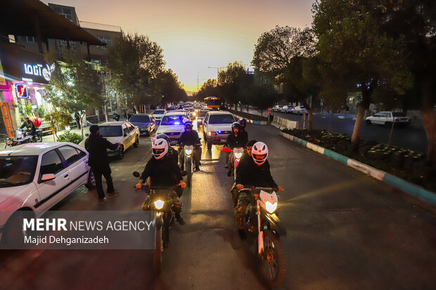 مراسم استقبال از شهدای گمنام دفاع مقدس در یزد