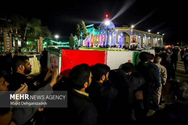 مراسم استقبال از شهدای گمنام دفاع مقدس در یزد