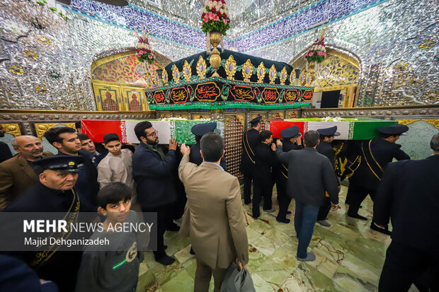 مراسم استقبال از شهدای گمنام دفاع مقدس در یزد