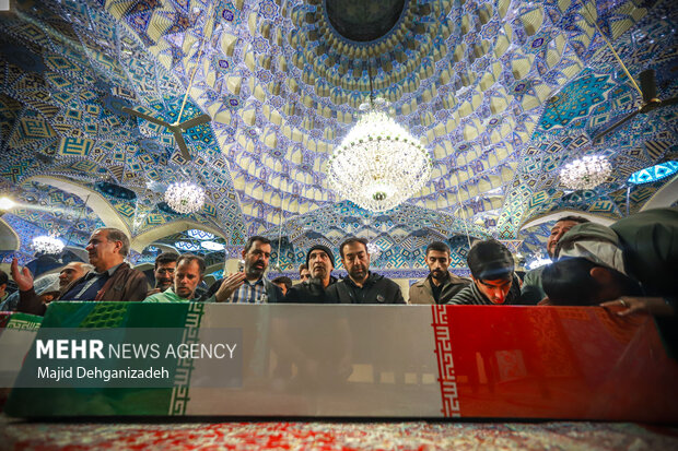 مراسم استقبال از شهدای گمنام دفاع مقدس در یزد