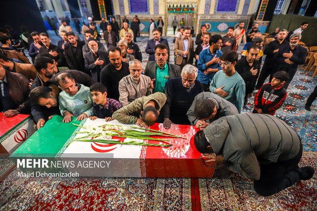 مراسم استقبال از شهدای گمنام دفاع مقدس در یزد