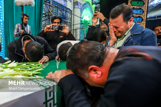 مراسم استقبال از شهدای گمنام دفاع مقدس در یزد