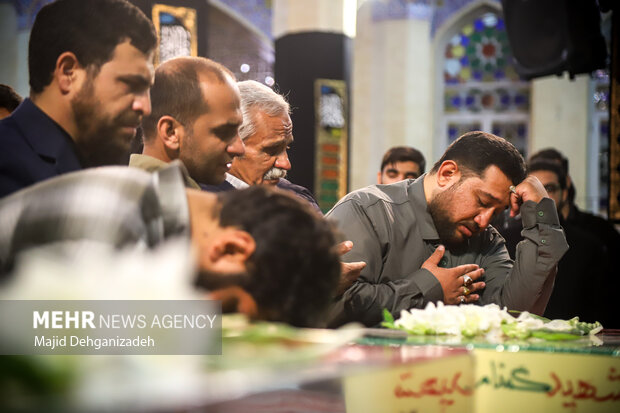 مراسم استقبال از شهدای گمنام دفاع مقدس در یزد