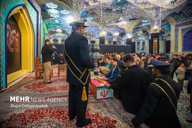 مراسم استقبال از شهدای گمنام دفاع مقدس در یزد