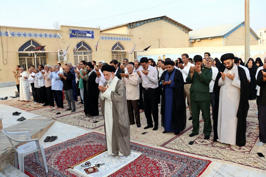 نماز باران در بندر دیّر اقامه شد