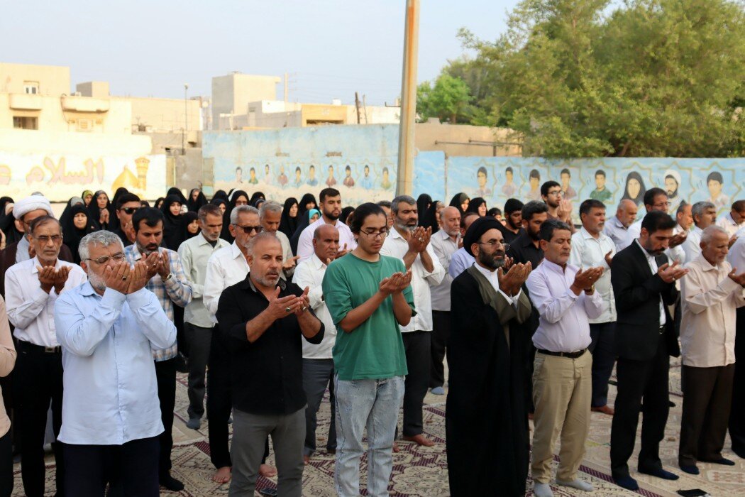 نماز باران در بندر دیّر اقامه شد