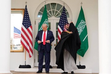 President Donald Trump walks with Saudi Arabia’s Crown Prince Mohammed bin Salman along the colonnade toward the Oval Office, at the White House, Tuesday, Nov. 18, 2025, in Washington.