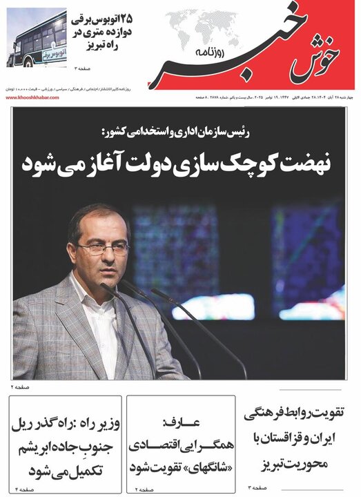 روزنامه های آذربایجان‌شرقی