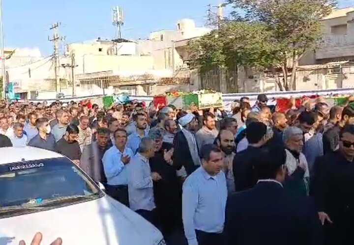 تشییع شهدای گمنام در بوشهر