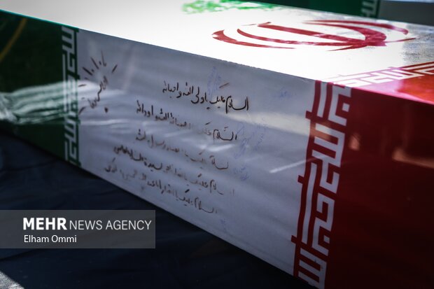 آیین استقبال از سه شهید گمنام در شهر سنندج