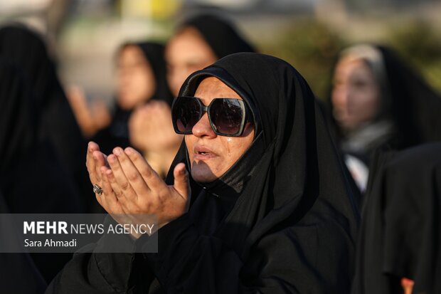 اقامه نماز باران در محله سیدی مشهد