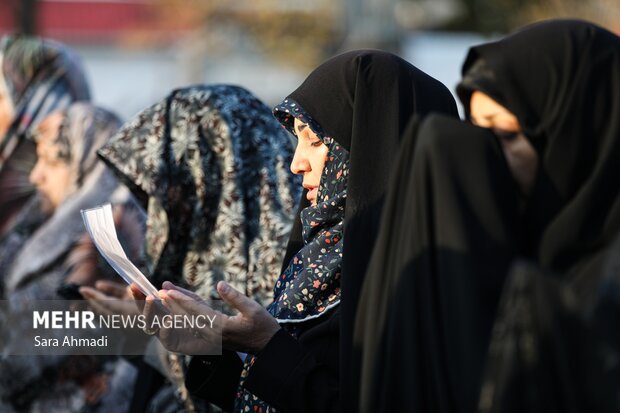 اقامه نماز باران در محله سیدی مشهد