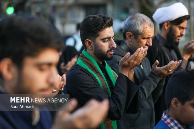 اقامه نماز باران در محله سیدی مشهد