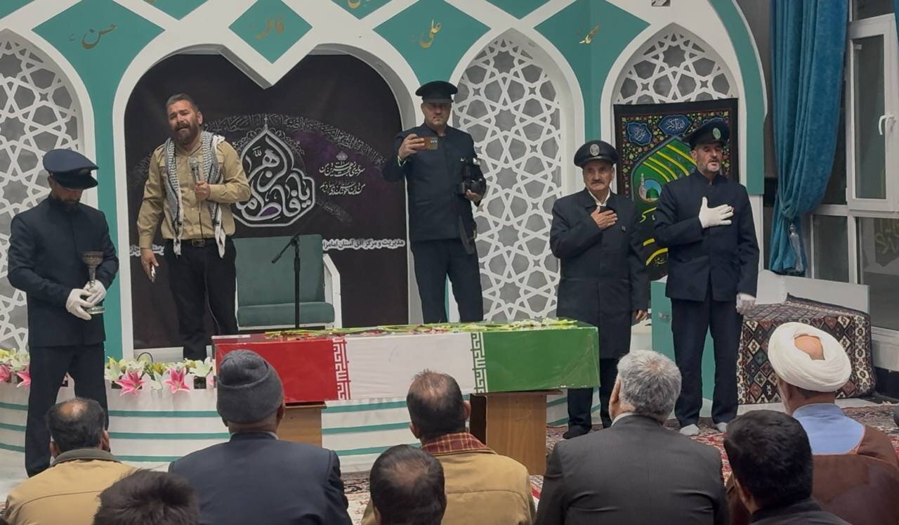 تشییع شهید گمنام در آستان برادر امام رضا(ع)