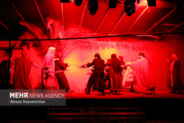 نمایش آیینی «خیمه بانوی بی‌نشان» در رشت