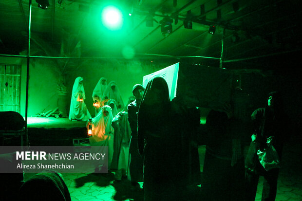 نمایش آیینی «خیمه بانوی بی‌نشان» در رشت