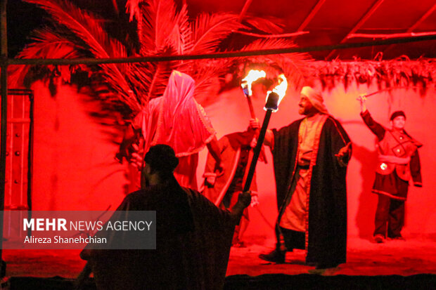 نمایش آیینی «خیمه بانوی بی‌نشان» در رشت