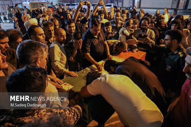 مراسم استقبال از شهدای گمنام دفاع مقدس