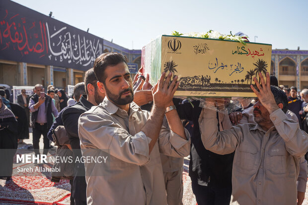 مراسم سالگرد شهید داوود جعفری در حرم شاهچراغ(ع)