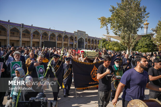 مراسم سالگرد شهید داوود جعفری در حرم شاهچراغ(ع)