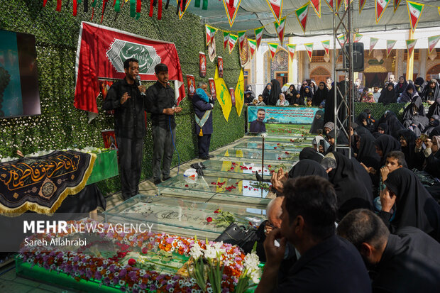 مراسم سالگرد شهید داوود جعفری در حرم شاهچراغ(ع)