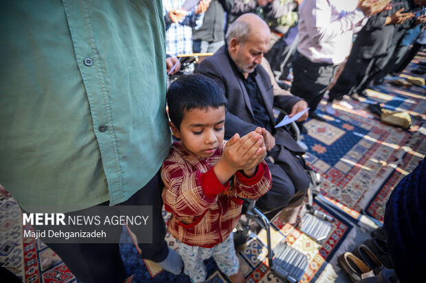 اقامه نماز طلب باران در محمدآباد یزد