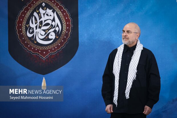 گردهمایی دانشجویان و طلاب بسیجی با حضور رئیس مجلس