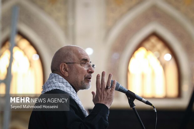 گردهمایی دانشجویان و طلاب بسیجی با حضور رئیس مجلس