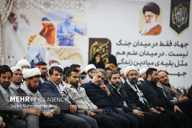 گردهمایی دانشجویان و طلاب بسیجی با حضور رئیس مجلس