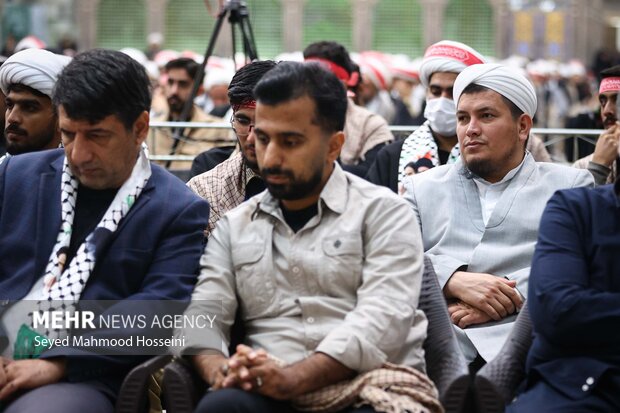 گردهمایی دانشجویان و طلاب بسیجی با حضور رئیس مجلس