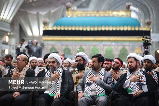 گردهمایی دانشجویان و طلاب بسیجی با حضور رئیس مجلس