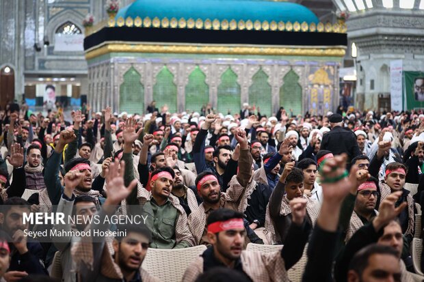 گردهمایی دانشجویان و طلاب بسیجی با حضور رئیس مجلس