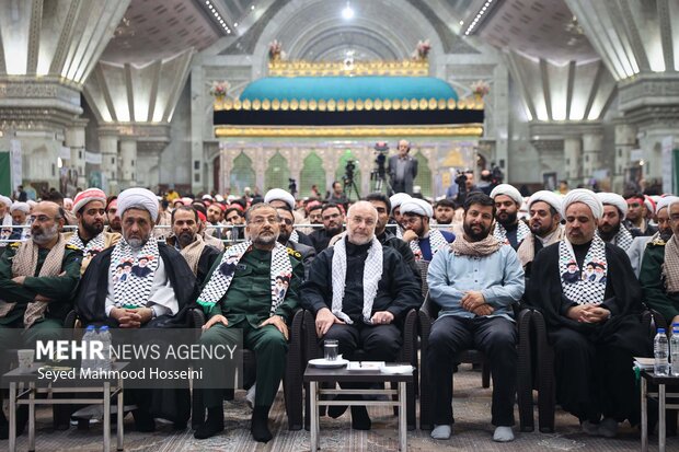 گردهمایی دانشجویان و طلاب بسیجی با حضور رئیس مجلس