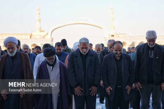 اقامه نماز باران در مسجد مقدس جمکران