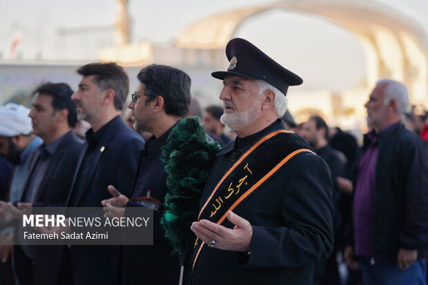 اقامه نماز باران در مسجد مقدس جمکران