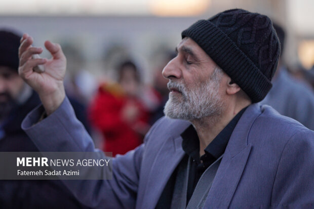 اقامه نماز باران در مسجد مقدس جمکران