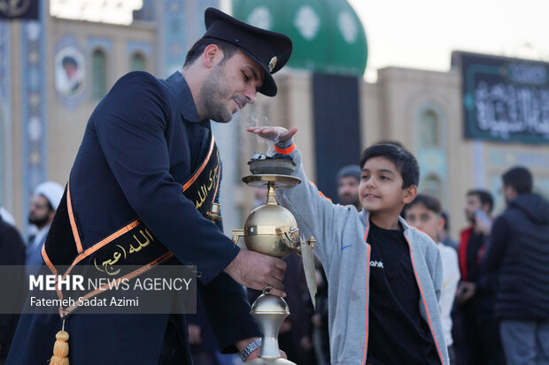 اقامه نماز باران در مسجد مقدس جمکران