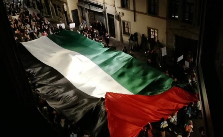 تظاهرات هزاران ایتالیایی در حمایت از فلسطین